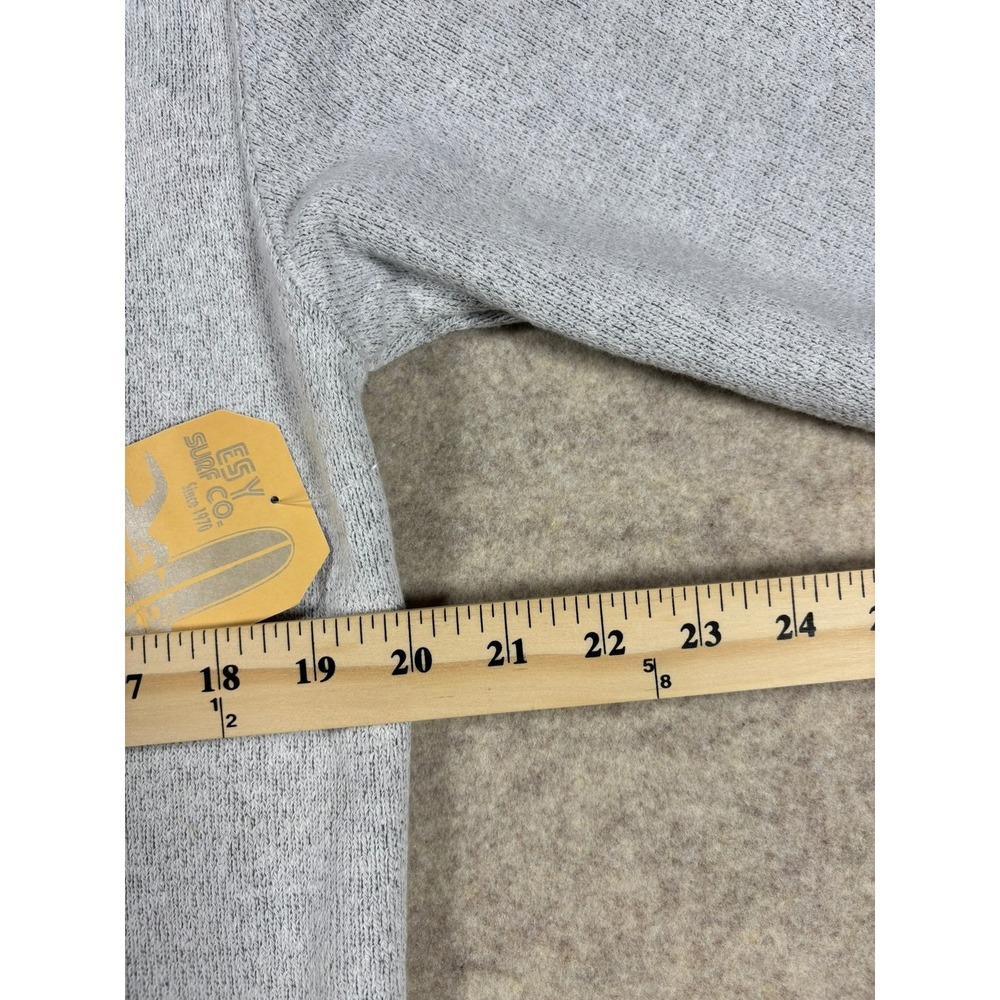 ESY Surf Co Boothbay Harbor Maine Sweatshirt Mens Medium Gray Salt & Pepper 1001 - Picture 3 of 5